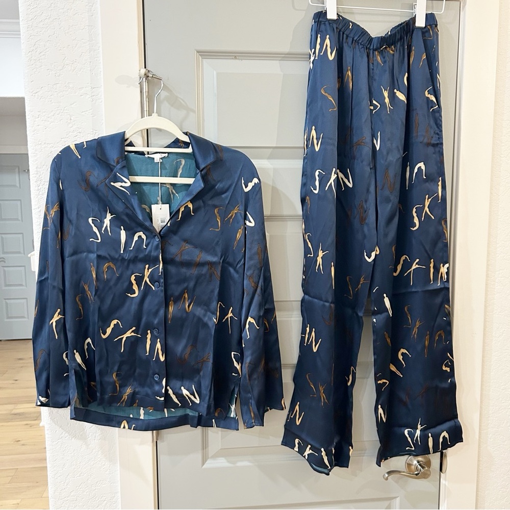 NWT Skin Tamsyn Silk Embody Pajama Set - Picture 4 of 7